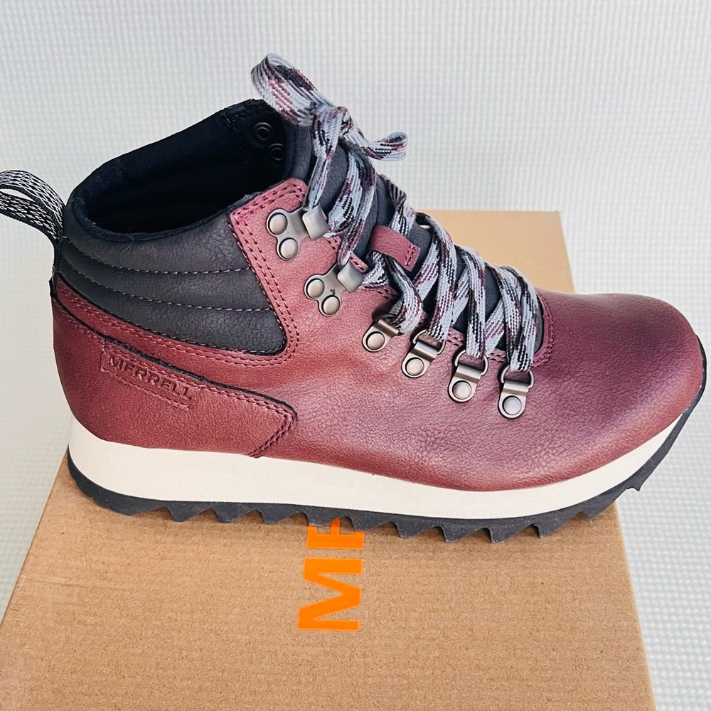 Merrell Burgundy and Black Winter Boots